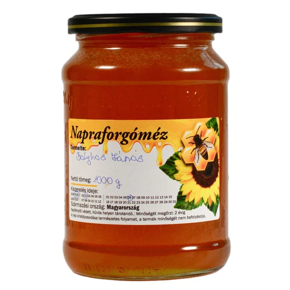 Napraforgó méz, Bolyhos Családi Méhészet (1000 g)